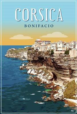 Affiche A3 Corsica – Bonifacio