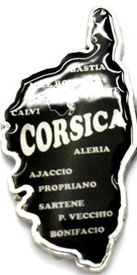 Magnet métal Corse noir