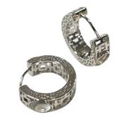 Boucles DOreilles Argent Rhodi Ajoures il De Sainte Lucie