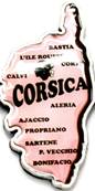Magnet mtal Corse rose