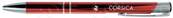 Stylo bille Corsica  rouge