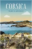 Affiche A3 Corsica  les Lavezzi