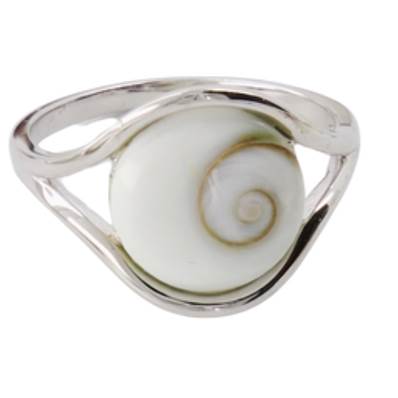 Bague Argent Rhodiée Ajourée Œil De Sainte Lucie
