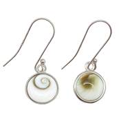 Boucles Doreilles Argent 925 Rhodi Ronde Oeil De Sainte Lucie
