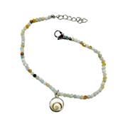 Bracelet Pierres Pastel Et Breloque il De Sainte Lucie