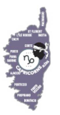 Magnet métal Île de Corse – Capricorne