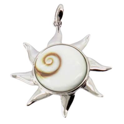 Pendentif Soleil Argent Œil De Sainte Lucie