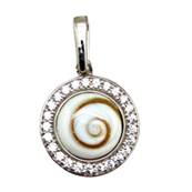 Pendentif Cercle Zircon il De Sainte Lucie Argent 925
