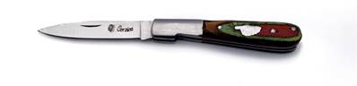Couteau Vendetta Corse en bois teinté – lame 18 cm