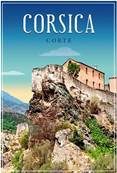 Carte postale Corsica  Corte 1217 cm
