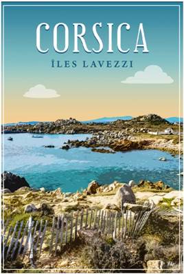 Carte postale Corsica – Îles Lavezzi 12×17 cm