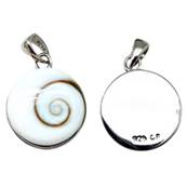 Pendentif Rond Double Face il De Sainte Lucie Argent 925