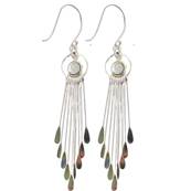 Boucles Doreilles Longues il De Sainte Lucie Pampilles Argent 925