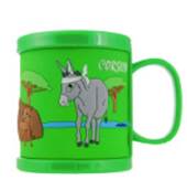Mug plastique vert Corsica  ne et sanglier