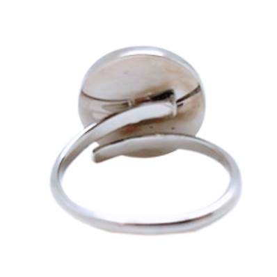 Bague Argent Rhodiée Œil De Sainte Lucie Classique