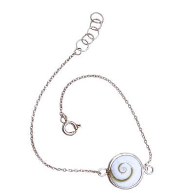 Bracelet Argent Chaîne Fine Et Œil De Sainte Lucie Rond
