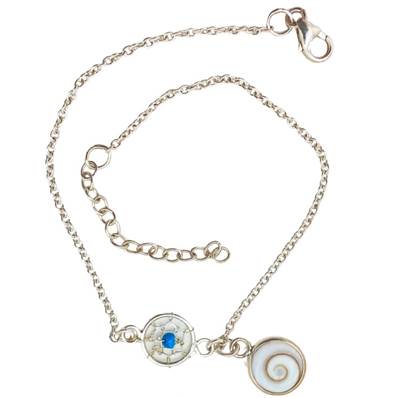 Bracelet Argent Attrape-Rêves Et Œil De Sainte Lucie