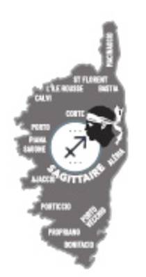 Magnet métal Île de Corse – Sagittaire