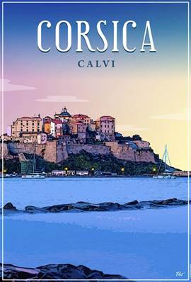 Affiche A3 Corsica – Calvi