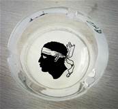 Cendrier en verre transparent Corsica