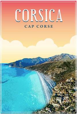 Carte postale Corsica – Cap Corse 12×17 cm