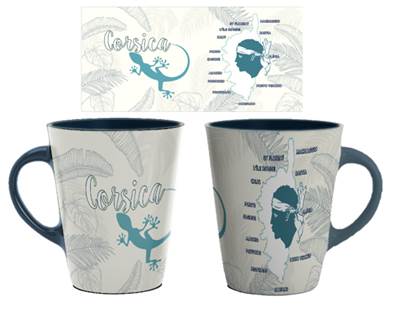 Mug cuillère Salamandre Lézard – Corsica Île de Beauté