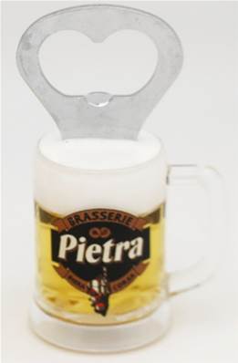 Magnet métal décapsuleur – Chope bière Pietra