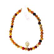 Bracelet lastique Agate Dore Et il De Sainte Lucie