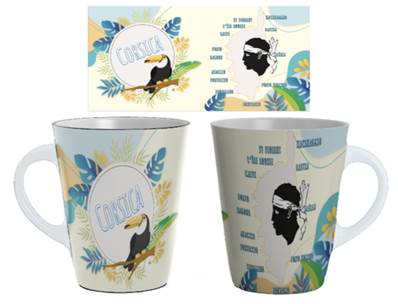 Mug cuillère Toucan Exotique – Corsica Île de Beauté