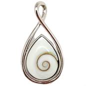 Pendentif Goutte Torsade il De Sainte Lucie Argent 925