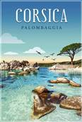 Affiche A3 Corsica  Palombaggia