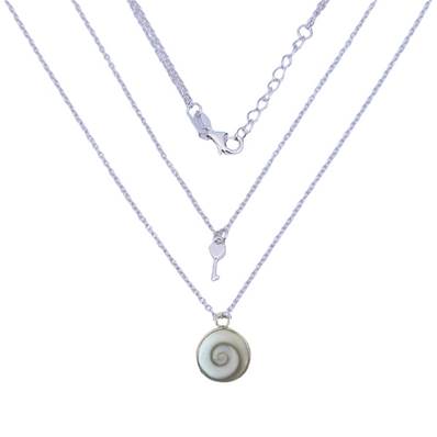 Collier Double Argent 925 Clé et Oeil de Sainte Lucie