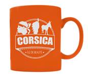 Tasse Corsica porcelaine 325 ml  orange