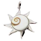 Pendentif Soleil Argent il De Sainte Lucie