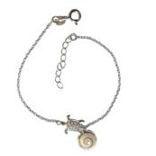 Bracelet Argent Tortue Et il De Sainte Lucie