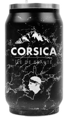 Canette isotherme 280 ml – noir élégance