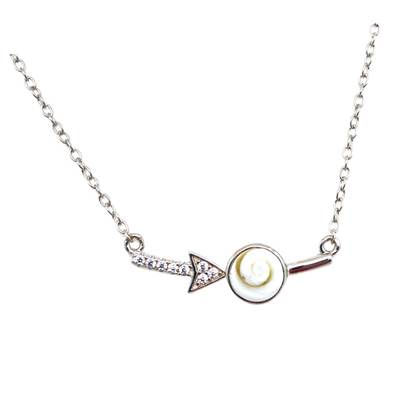 Collier Argent 925 Flèche et Oeil de Sainte Lucie
