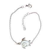 Bracelet Argent Tortue Goutte il De Sainte Lucie