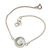 Bracelet Argent il De Sainte Lucie Rond Cabochon Large