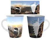 Mug cuillre Corsica - Coucher de soleil sur les montagnes