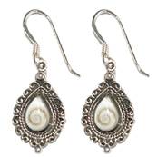Boucles DOreilles Goutte Cisele Argent Rhodi il De Sainte Lucie