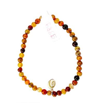Bracelet Élastique Agate Dorée Et Œil De Sainte Lucie