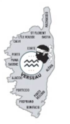 Magnet métal Île de Corse – Verseau
