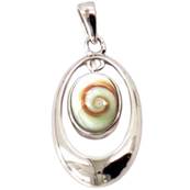Pendentif Ovale Argent il De Sainte Lucie Suspendu