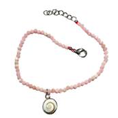 Bracelet Rose Pastel Et Breloque il De Sainte Lucie