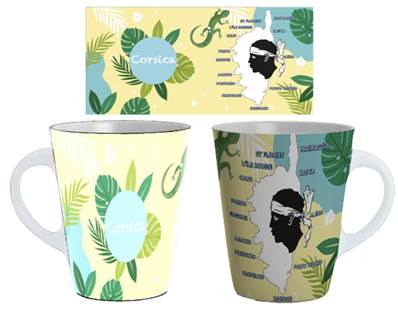 Mug cuillère Feuilles – Corsica Île de Beauté