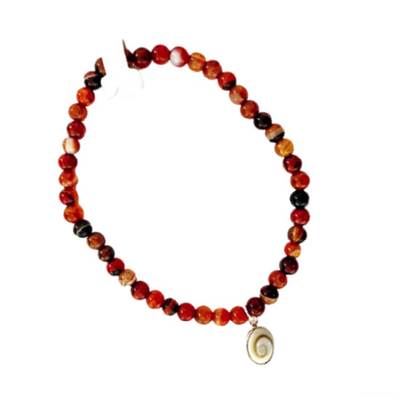 Bracelet Élastique Agate Mix Et Œil De Sainte Lucie