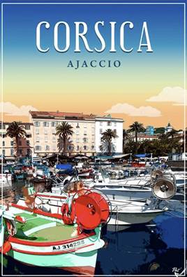 Affiche A3 Corsica – Ajaccio