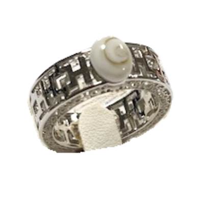 Bague Argent 925 rhodié – Œil de Sainte-Lucie Ajouré