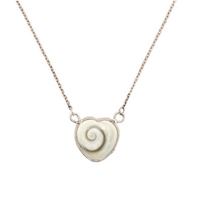 Collier Argent 925 Coeur Oeil de Sainte Lucie